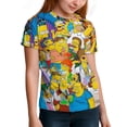 thumbnail image 6 of Simpsons Kid Shirts Unisex Casual Tops 3D Print Graphic Tees Short Sleeve T Shirts for Boys Girls 120CM, 6 of 8