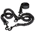 thumbnail image 2 of Double Leash for Dogs or Pets, Reflective Elastic Material, 360° Shock Absorption, Tangle Free, Walking/Training, 2 of 5