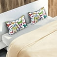 thumbnail image 7 of Colorful Butterflies Satin Pillowcase for Hair and Skin Silk Pillowcase, Standard Size(20x26 inches) - Slip Cooling Satin Pillow Covers with Envelope Closure Home Decor Gifts, 7 of 7