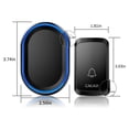 thumbnail image 5 of Wireless Doorbell by – Waterproof Door Bells & Chimes Wireless Kit – Over 1000-Foot Range, 58 Door Bell Chime, 4 Volume Levels with LED Flash – Wireless Doorbells for Home Black, 5 of 7