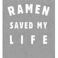 thumbnail image 5 of Ramen Saved My Life Adult Heather Gray Long Sleeve Hoodie-Large, 5 of 6
