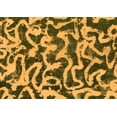 thumbnail image 1 of Ahgly Company Indoor Rectangle Abstract Orange Modern Area Rugs, 2' x 3', 1 of 4