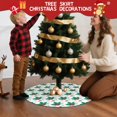 thumbnail image 5 of 30 Inch Christmas Tree Skirt – Velvet Plush Tree Mat, Soft Thickened Polyester with Red Ties, Single-Sided Printing, Available in 30in/36in/48in, Perfect for Holiday Xmas Tree Decoration, 5 of 7