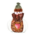 thumbnail image 2 of Christmas Gift Bag with Zipper Closure, Features Cute Snowman Santa Patterns, Large 7.5x11.5 Inch Space for Candy Toys Wine, Sturdy Cloth Material Reusable, 2 of 6