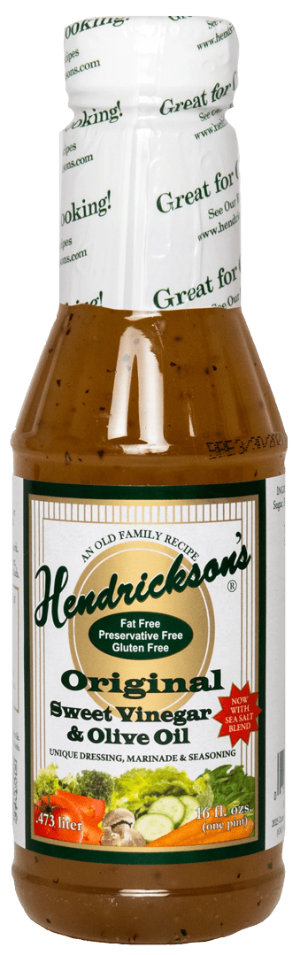 (6 pack) Hendrickson's Original Sweet Vinegar & Olive Oil Salad Dressing - 16 oz