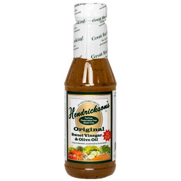 Hendrickson's Original Sweet Vinegar & Olive Oil Salad Dressing 16 fl