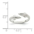 thumbnail image 2 of 925 Sterling Silver Solid Polished Dolphin toe ring 2mm Wide toe ring for Women - 1.4 Grams, 2 of 2