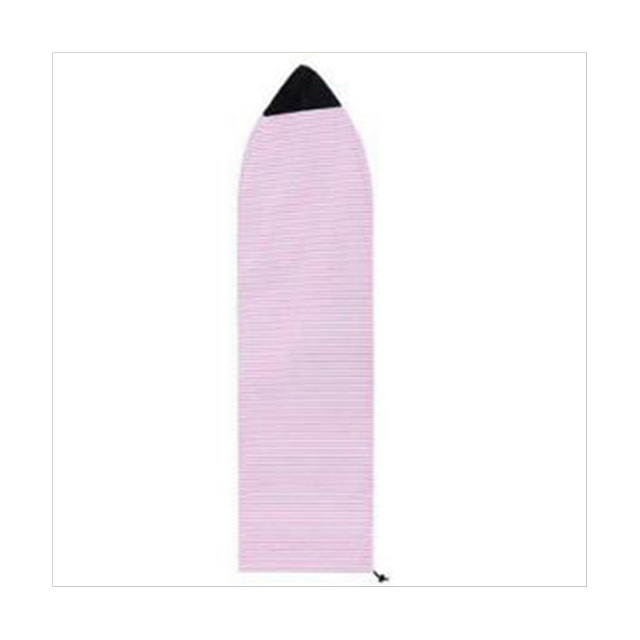 Surfboard Sock Cover 6Ft Pink and White Stripe Surfboard Protector Bag Organizer