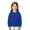 #A01-Royal Blue, variant on Abcomgle Girls Long Sleeve Sweatshirt Loose Solid Color Pullover Sweatshirts for Girls Fleece Crewneck Sweaters for Teens Lightweight Winter School Clothes for Teen Girls