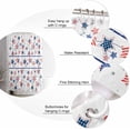 thumbnail image 5 of Stars and Stripes Shower Curtain Waterproof Stars Leaves Shower Curtain for Bathroom,Bathtub,Shower, America Patriotic Independence Day Shower Curtain Set with Hooks 72x84 Inch, 5 of 6