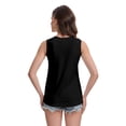 thumbnail image 3 of Women's Loose Fit V Neck Sleeveless Summer Tank Tops 2 Pack Black/Blue, 3 of 7