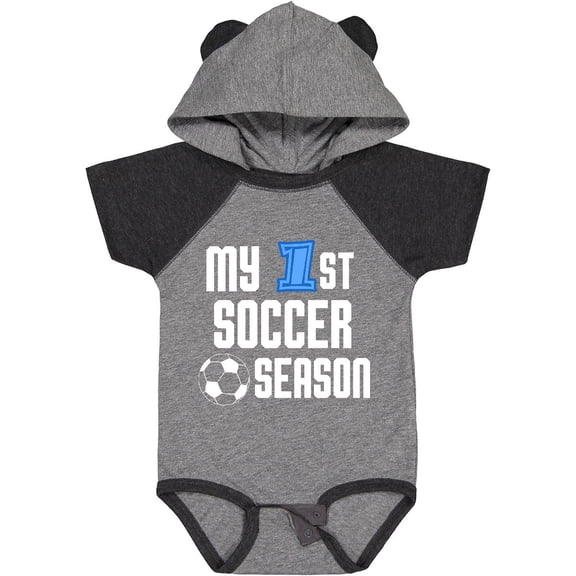 Inktastic My 1st Soccer Season Boys Baby Bodysuit
