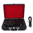 thumbnail image 2 of Jugador de Disco Retro, Handheld 33 45 78 RPM Anti Dust Vintage BT Record Playe for Entertainment, 2 of 7