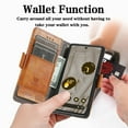 thumbnail image 2 of ELEHOLD Premium Leather Wallet Case for Google Pixel 7 Pro  6.7" Practical Card Slots Money Slot RFID Blocking Stand Function Luxury Purse Case,Brown, 2 of 6