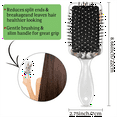 thumbnail image 4 of Qzjjjmy Air Cushion Massage Hair Brush Hair Comb for Kids Adult Girls Women No More Tangle Hairbrush, 4 of 7