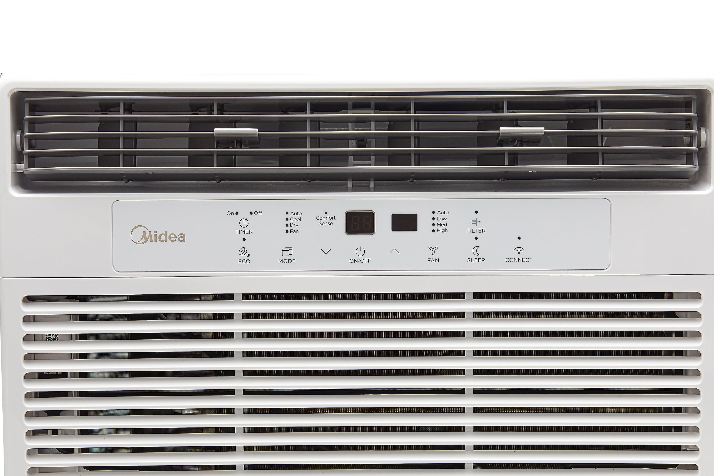 Midea 12,000 BTU Smart Window Air Conditioner, spaces up to 550 sq. ft., Comfort Sense Remote