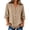 Khaki Womens Tops, variant on Womens Summer Fall Tops Elbow Length Sleeve Tshirts for Women Button Down V Neck Mesh Splice Casual Top