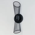 thumbnail image 4 of 24171BK Maxim Lighting Zeta - 16 Inch 7W 2 LED Wall Sconce-Black Finish, 4 of 5