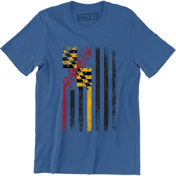 Maryland Flag USA Flag Pride Baltimore Fredrick Annapolis Rockville T-Shirt