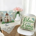 thumbnail image 6 of Easter Religious Cross Decorative Throw Pillow Covers 18x18 Set of 4, Lamb Church Faith Bless This Home All Who Enter Outdoor Home Decor, Oh Come Let Adore Him Christian Jesus Couch Cushion Case, 6 of 6