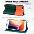 thumbnail image 3 of Compatible avec iPhone 8 Plus Étui Portefeuille Motif Animaux Mignons avec Fentes pour Cartes Couverture Rabattable, 3 of 5