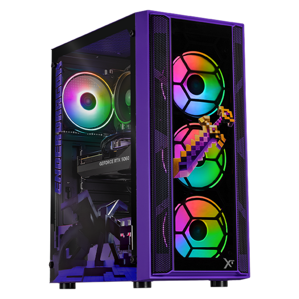 PC Gamer IA Xtreme PC Gaming NVIDIA GeForce RTX 5060 AMD Ryzen 7 5700 16GB SSD 1TB WIFI Minecraft Ender Dragon Productividad Versátil Acelerada con IA