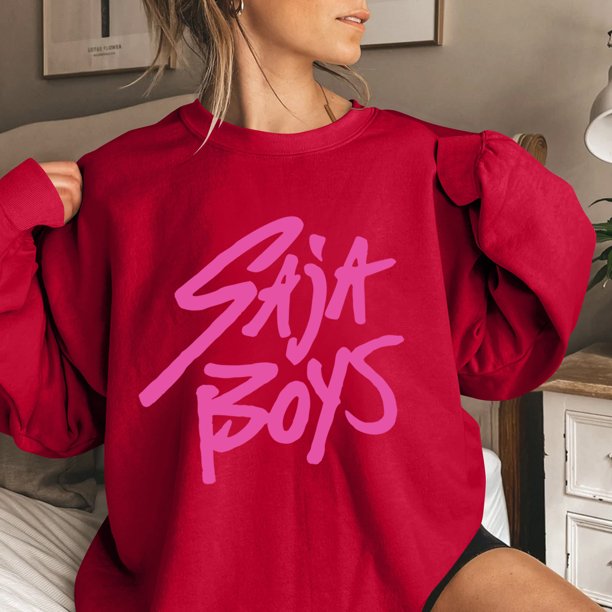 Pop cazadora para niña Demo-n Hunters Printed Anime Print Long-Sleeved Sweatshirt 1*Top (Red)