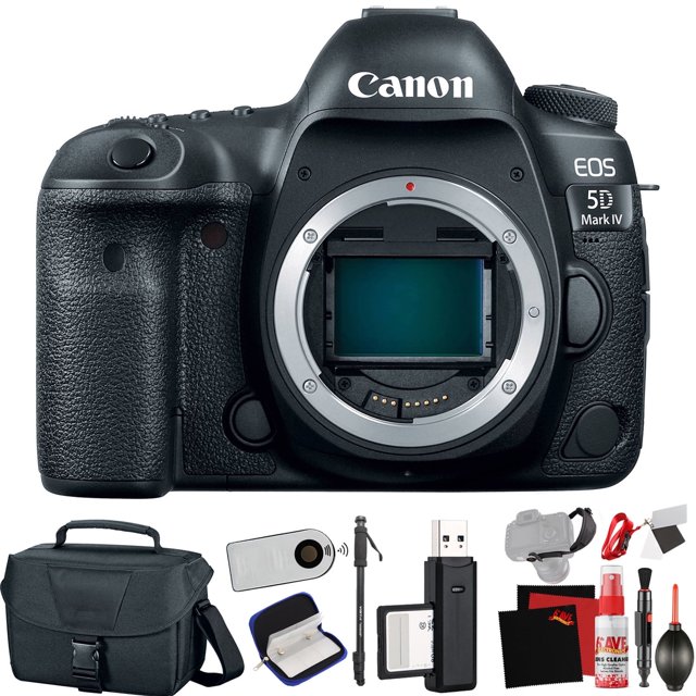 Canon EOS 5D Mark IV DSLR Camera (Body Only) (Intl Model) +Extra Accessory Bundl