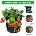thumbnail image 4 of Visland Strawberry Grow Bag, Strawberry Plant Bag with Side Planting Pockets, Breathable Felt Material Plant Container with Handles for Balcony Courtyard Gardening, 4 of 7