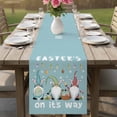thumbnail image 4 of Blue Gnomes Easter Table Runner - 72 Inch Long Eggs Botanical Carrot Pastoral Cotton and Linen Blended Dress Scarves Farmhouse Table Runner for Kitchen Dining, Coffee Table, 13" x 72", 4 of 8
