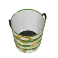 thumbnail image 3 of Easygdp Watercolor St Patrick Day Large Dirty Clothes Hamper, Lightweight Storage Basket, Household Laundry Bag with Handle - Small, 3 of 8