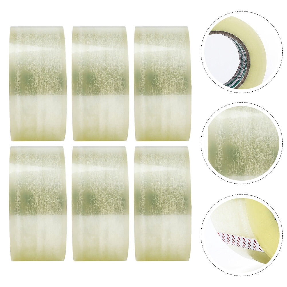 ELAYARD Clear Transparent Sealing Tape with Quiet Adhesive for Office and Home Packaging