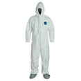 thumbnail image 2 of Tyvek Elastic-Cuff Hooded Coveralls w/Boots, White, 3X-Large, 25/Carton, 2 of 2