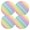 Colorful, variant on Ryvnso Colorful Polka Dots in Lines Round Plate Mats Dining Table Placemat Set of 4 for Holiday Decoration