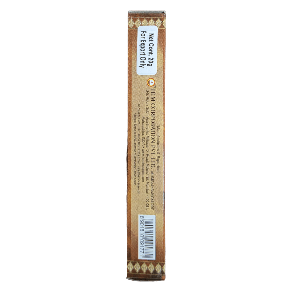 Hem Soham Sandal Dhoop Sticks – 20g x 12 Pack | Natural Sandalwood Incense | Long-Lasting Fragrance