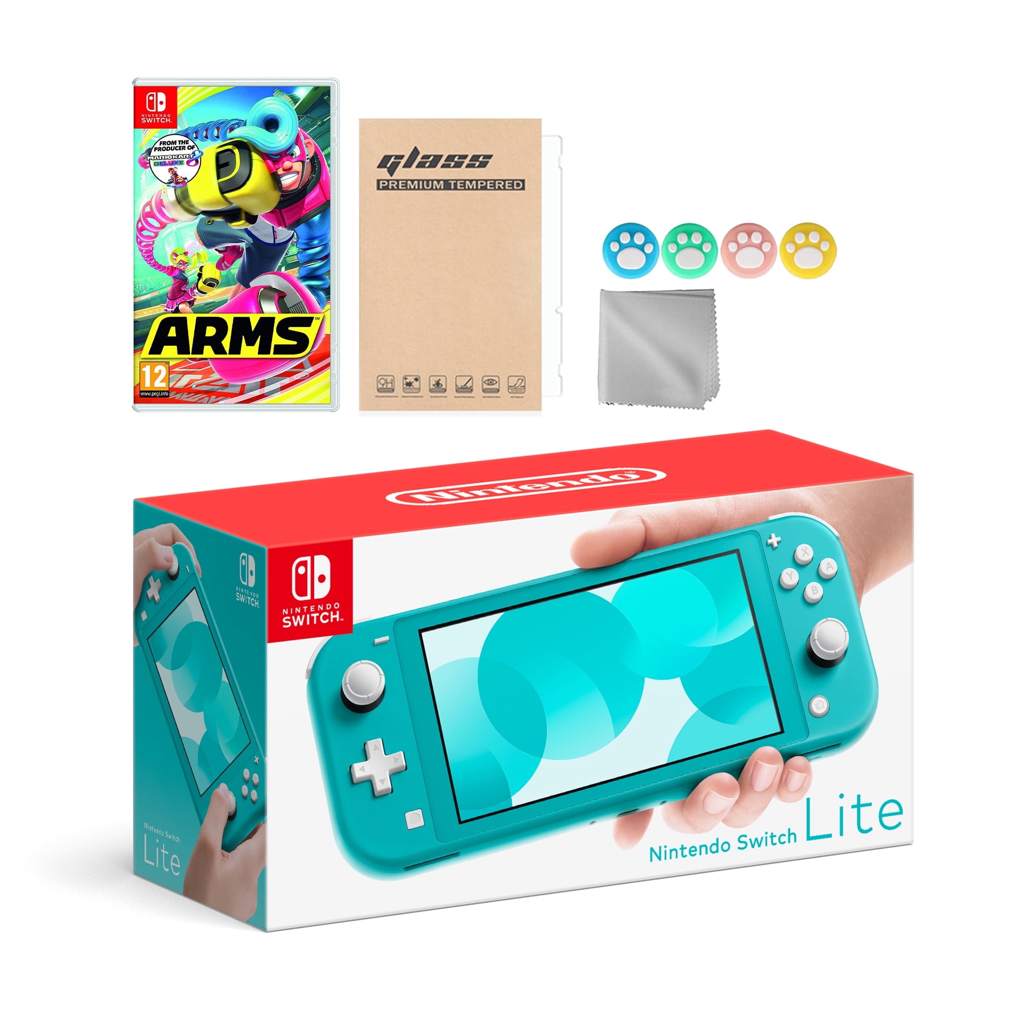 Nintendo Switch Lite Turquoise with Monster Hunter: Rise and