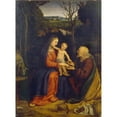 thumbnail image 2 of Andrea Solario 11x14 Gold Ornate Wood Frame and Double Matted Museum Art Print Titled - The Rest on the Flight into Egypt (1515), 2 of 4