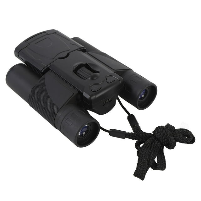 Binoculares 12x32 Con Cámara, Binoculares Para Adultos, Pantalla A Color De 2 Pulgadas, Grabadora De Video Y Fotos De 48MP 2.5K Con Zoom Digital 8x, Binoculares Digitales Para