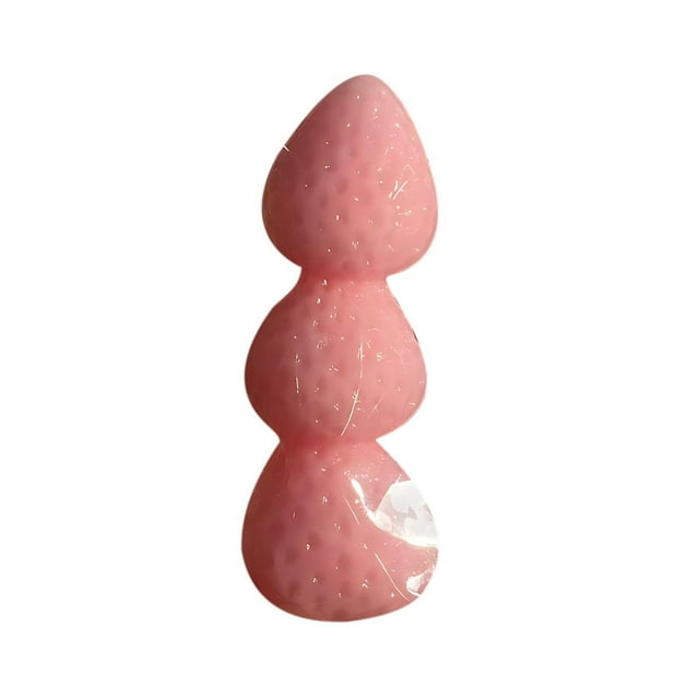 Jouet Sensoriel Anti-Stress Rose Rose Triple Fraise à Presser Fidget pour Enfants Adultes Réduction de l'Anxiété Texture Douce Portable à Main Outil de Relaxation Matériau Sûr