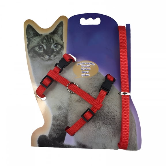GASTROPOD Cat Harness and Leash Set,Cat I-Shaped Chest Harness Traction Rope,Cats Escape Proof,Adjustable Kitten Harness for Large Small Cats,Lightweight Soft Walking Travel Petsafe Harness