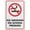 Warning Sign 1, variant on No Smoking On School Premises Sign Metal Signs 8"x12" Rust Free Aluminum,Uv Ink Printing,DurableWeatherproof Outdoor For Home