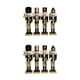 thumbnail image 4 of Injueey 4 paquete/lote soldado Cascanueces de Navidad no tóxico seguro para decoración coleccionable de interior y exterior oro negro 4 Uds Oro negro 4 piezas 2Conjunto, 4 of 6