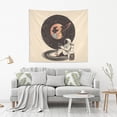 thumbnail image 2 of Yayeee Tapestry Wall Hanging for Bedroom 60" x 51" Living Room Home Wall Art Decor, Space Record, 2 of 7