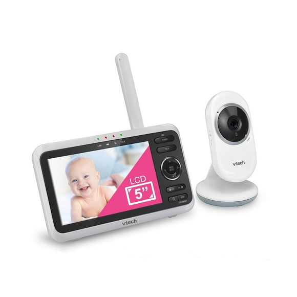 Monitor de Vídeo VTech VM350 Negro con Pantalla de 5 Pulgadas y Visión Nocturna para Bebé
