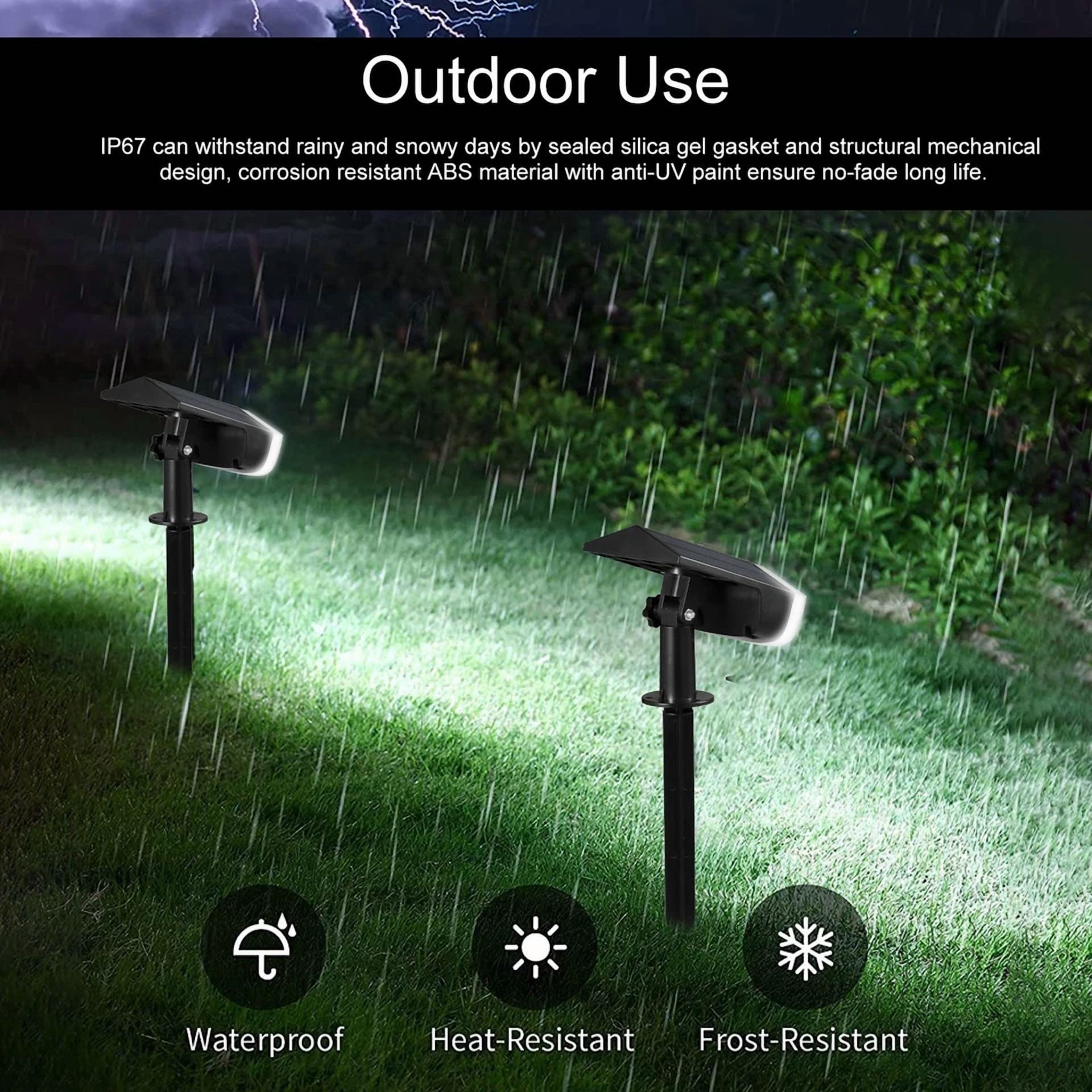 PURELY- Led Solar Light Spotlight Outdoor Garden Landscape Pathway Lawn Lamp Ip65