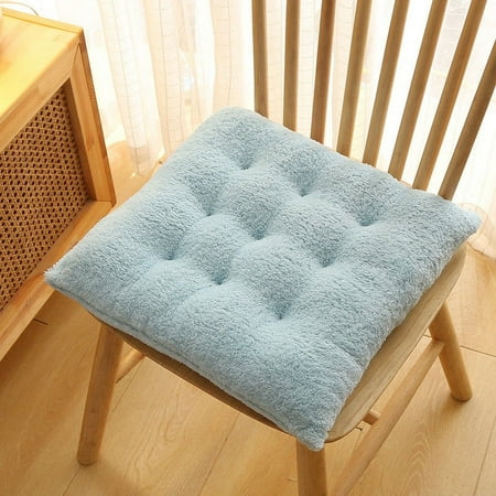 

Cushions for Dining Chairs Solid Color Frosted Chair Cushion Dining Chair Cushion Office Student And Winter Seat Cushion Non Fading for Kitchen Dining Room