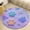 Flannel-1, variant on Colorful Paw Prints Round Area Rugs for Bedroom Living Room, 3FT Soft Indoor Circle Carpets, Carpet Home Decor Floor Mat