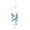 Blue, variant on Wind Chimes for Outside,Handcrafted Capiz Shells Wind Chime for Indoor/Outdoors,Garden Decoration of Coastal Style,Great Gift for Shells Wind Chimes Lovers and More (Blue)