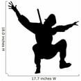 thumbnail image 2 of Wallmonkeys Action Ninja Silhouette - 7 Peel and Stick Wall Decals WM237810 (18 in W x 18 in H), 2 of 4