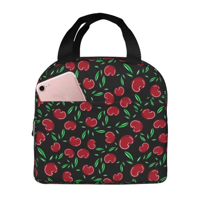 Disketp Cherry Bolsa Térmica para Almuerzo para Hombre y Mujer, Ideal para Trabajo, Senderismo y Picnic